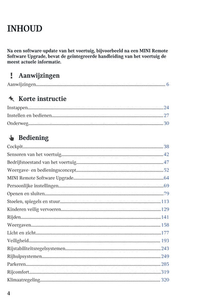 2025-2026 Mini Countryman Owner's Manual | Dutch