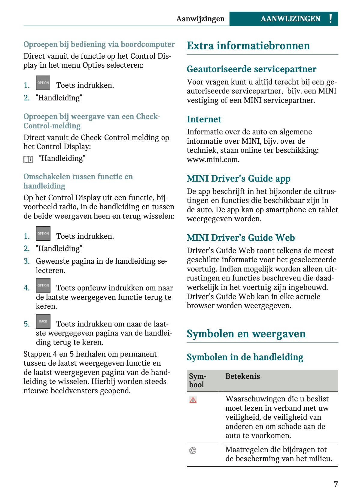 2023 Mini Mini Gebruikershandleiding | Nederlands