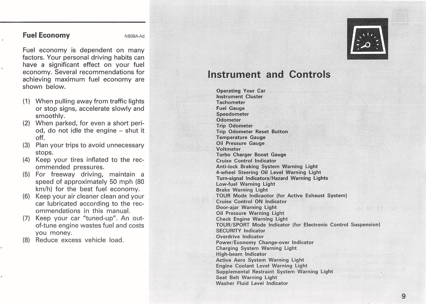 1992 Mitsubishi 3000GT Owner's Manual | English