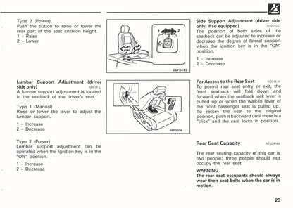 1992 Mitsubishi 3000GT Owner's Manual | English