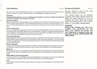 1992 Mitsubishi 3000GT Owner's Manual | English