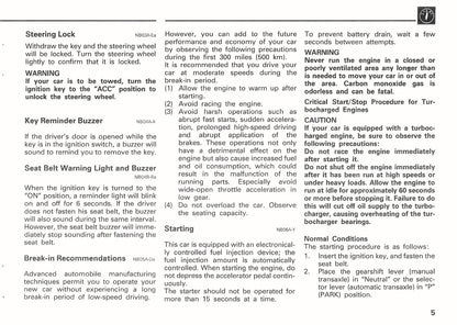 1992 Mitsubishi 3000GT Owner's Manual | English