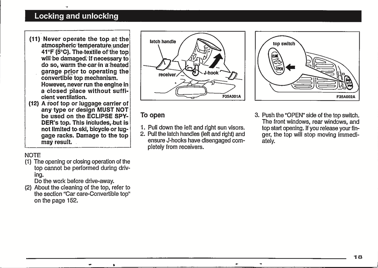 1998 Mitsubishi Eclipse Owner's Manual | English