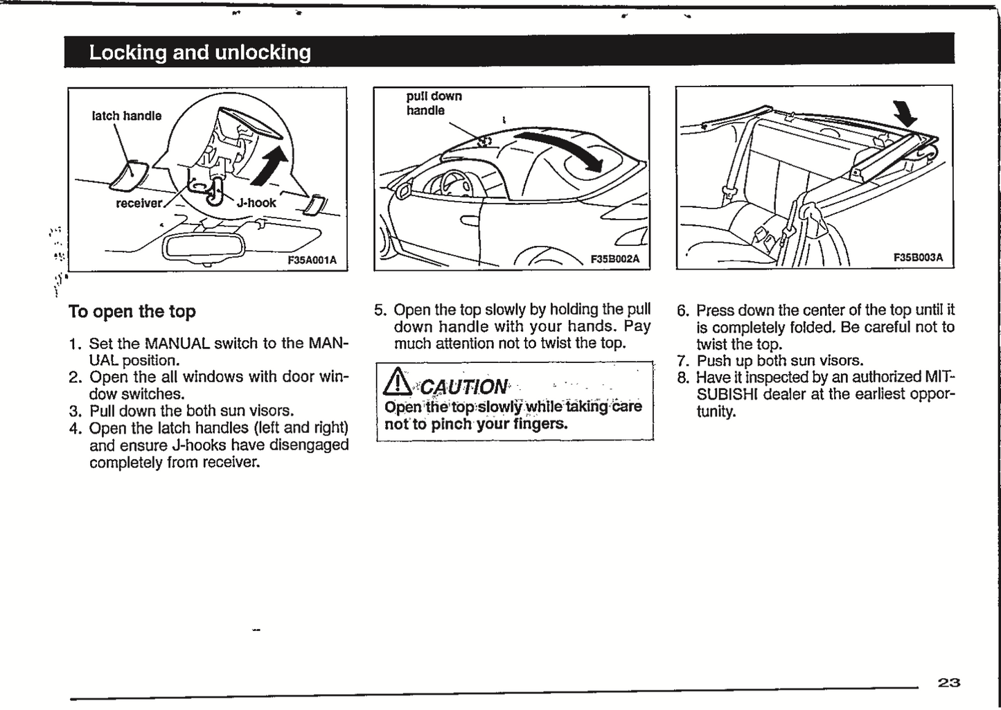 1998 Mitsubishi Eclipse Owner's Manual | English