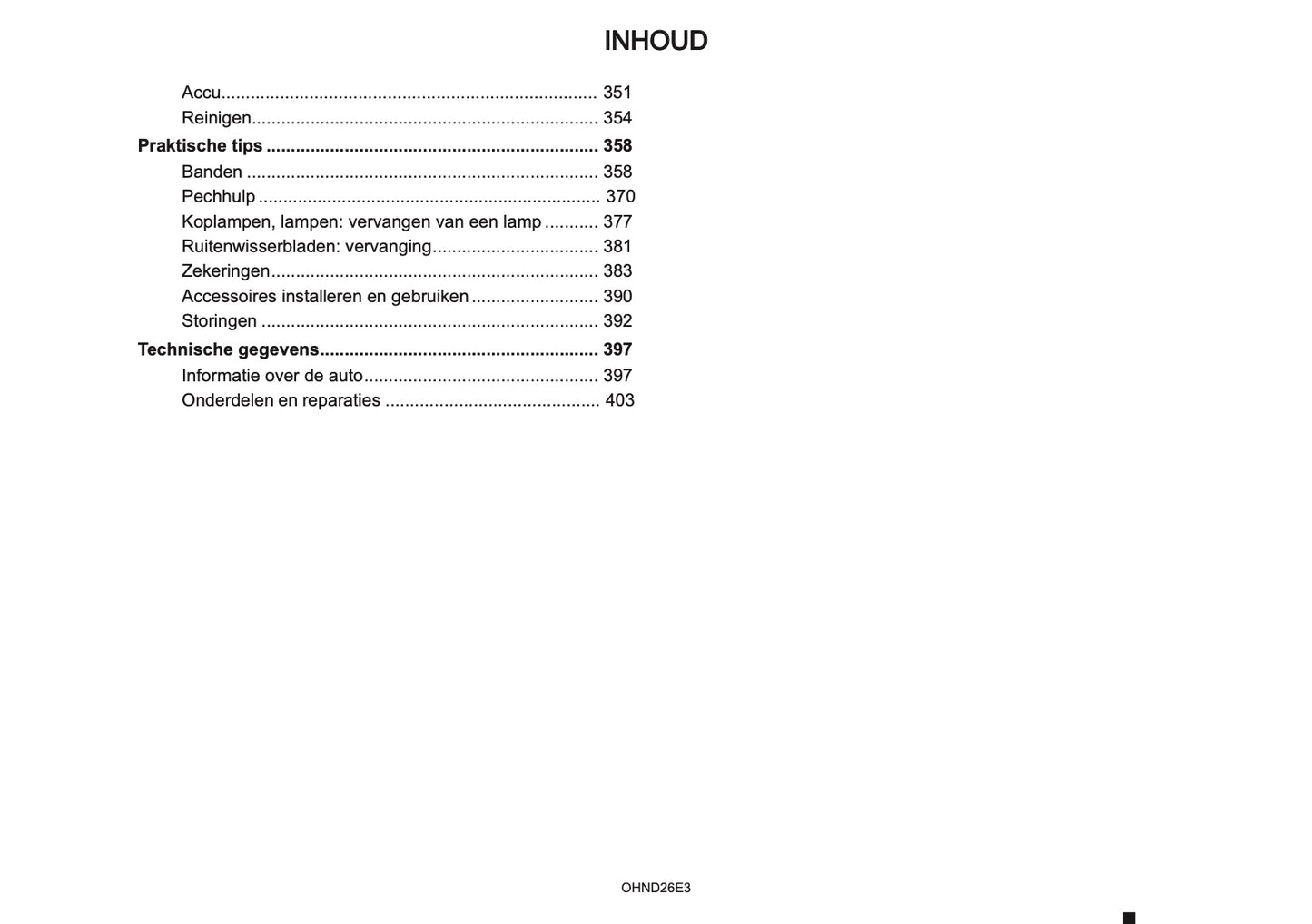 2026 Mitsubishi Grandis Owner's Manual | Dutch