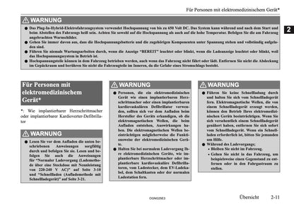 2025 Mitsubishi Outlander PHEV Owner's Manual | German