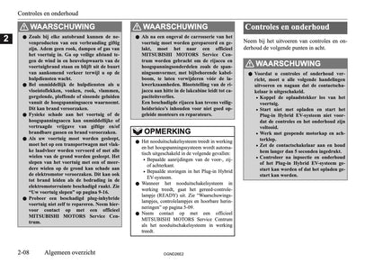 2026 Mitsubishi Outlander PHEV Gebruikershandleiding | Nederlands