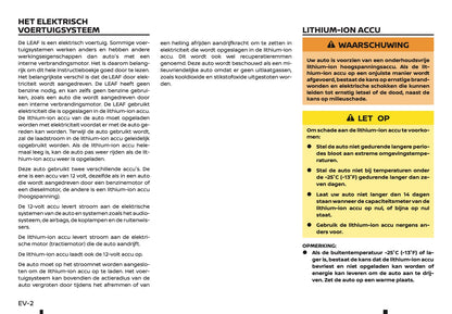 2019-2020 Nissan Leaf Owner's Manual | Dutch