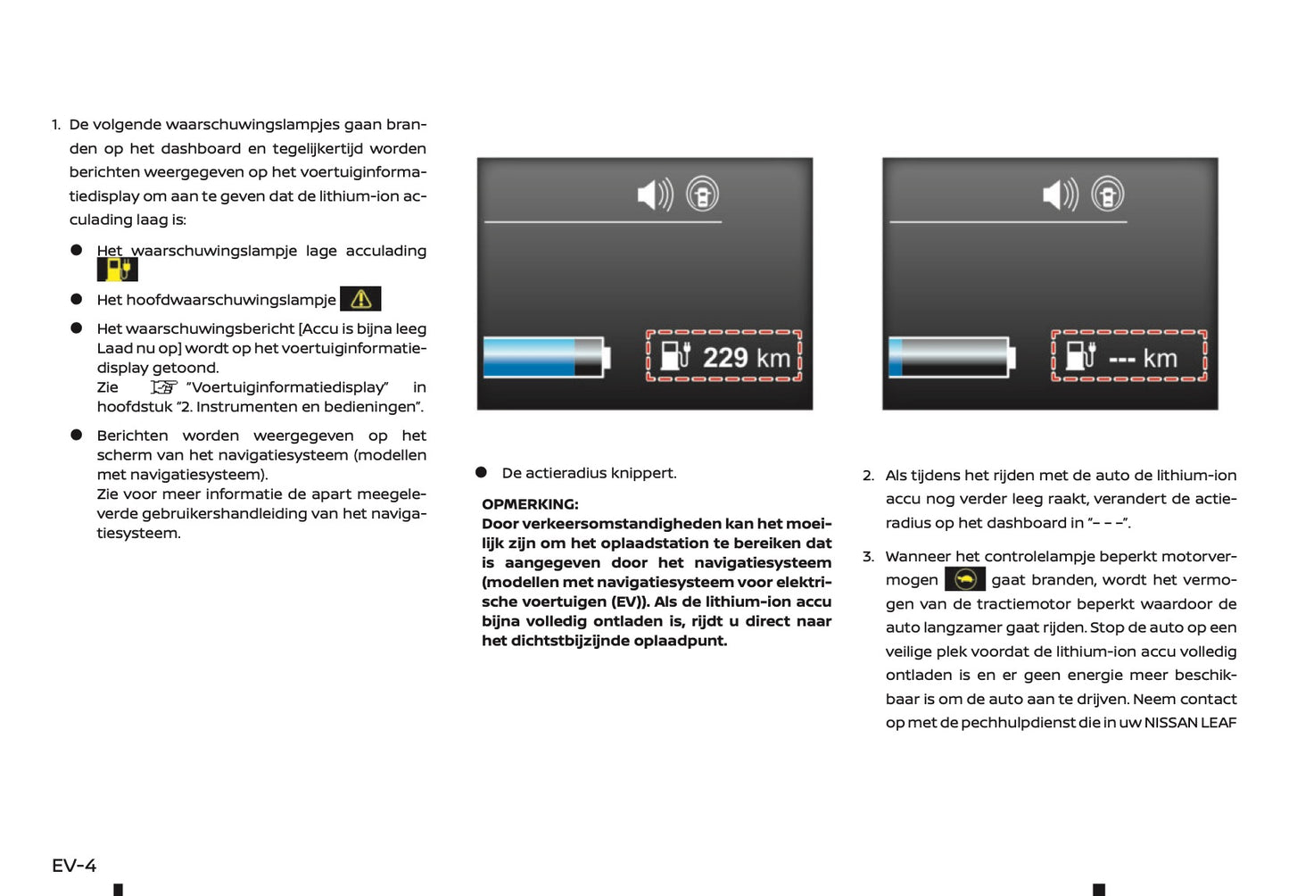 2019-2020 Nissan Leaf Owner's Manual | Dutch