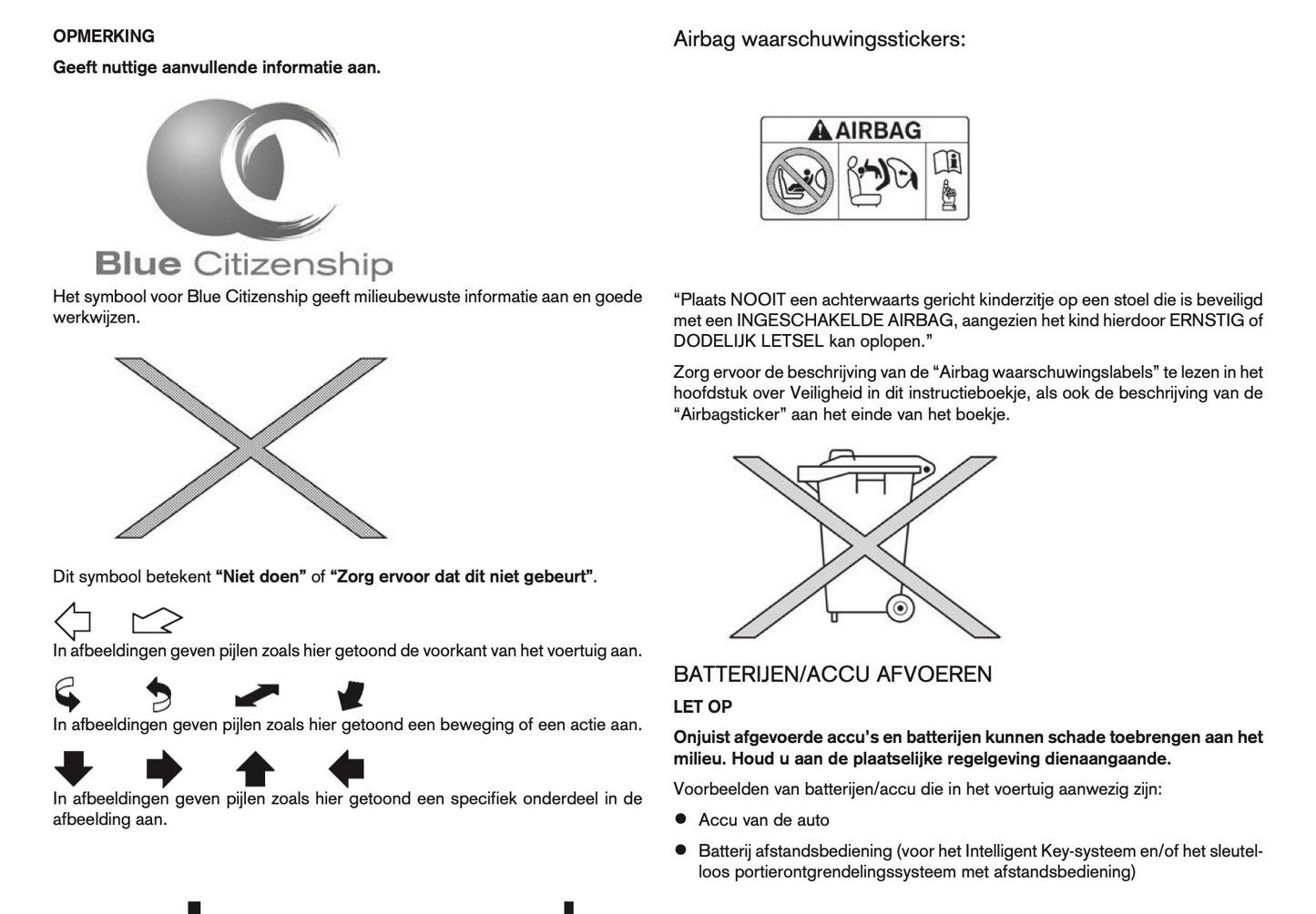 2015-2016 Nissan Pulsar Owner's Manual | Dutch