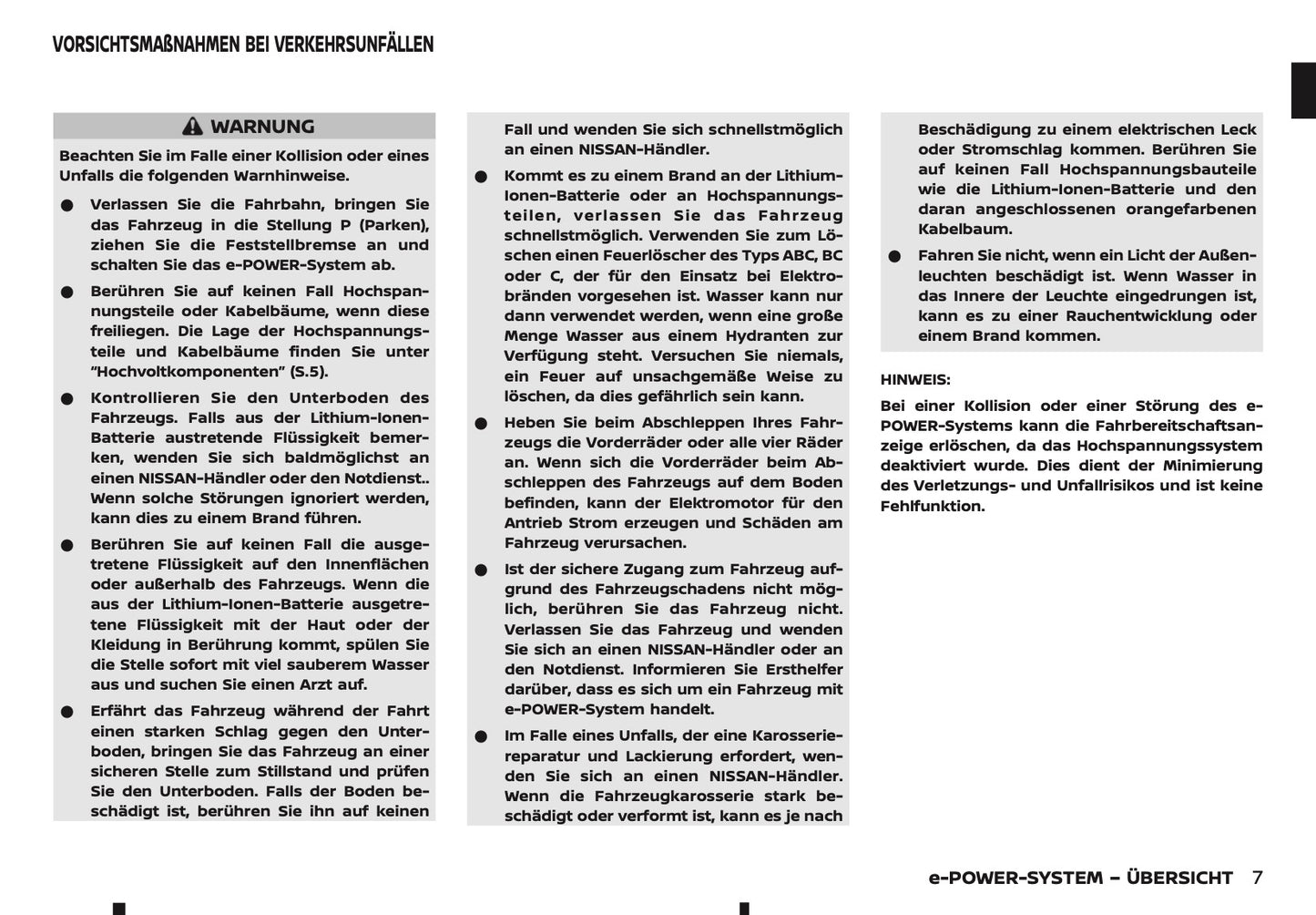 2026 Nissan Qashqai e-Power Owner's Manual | German
