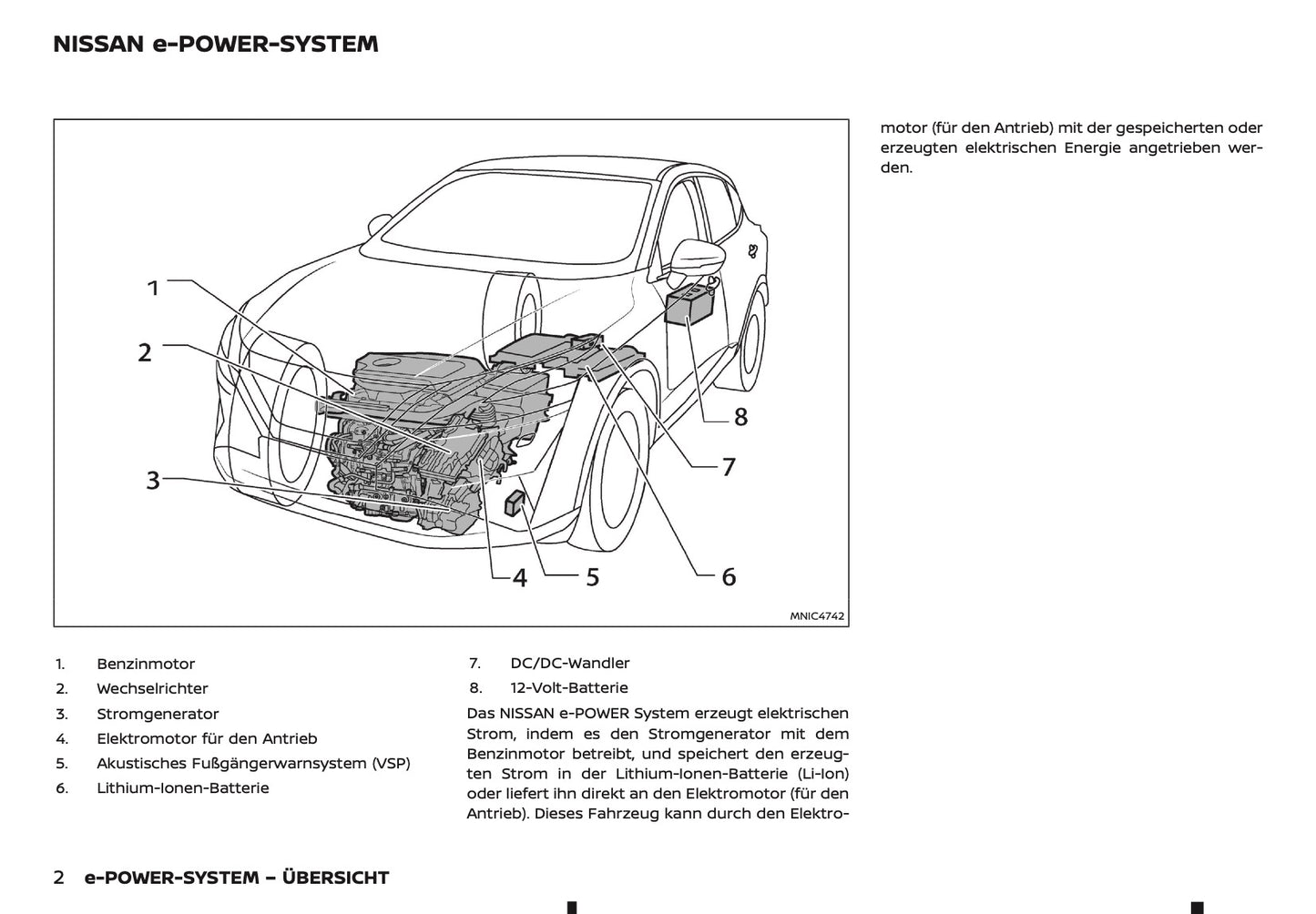 2026 Nissan Qashqai e-Power Owner's Manual | German