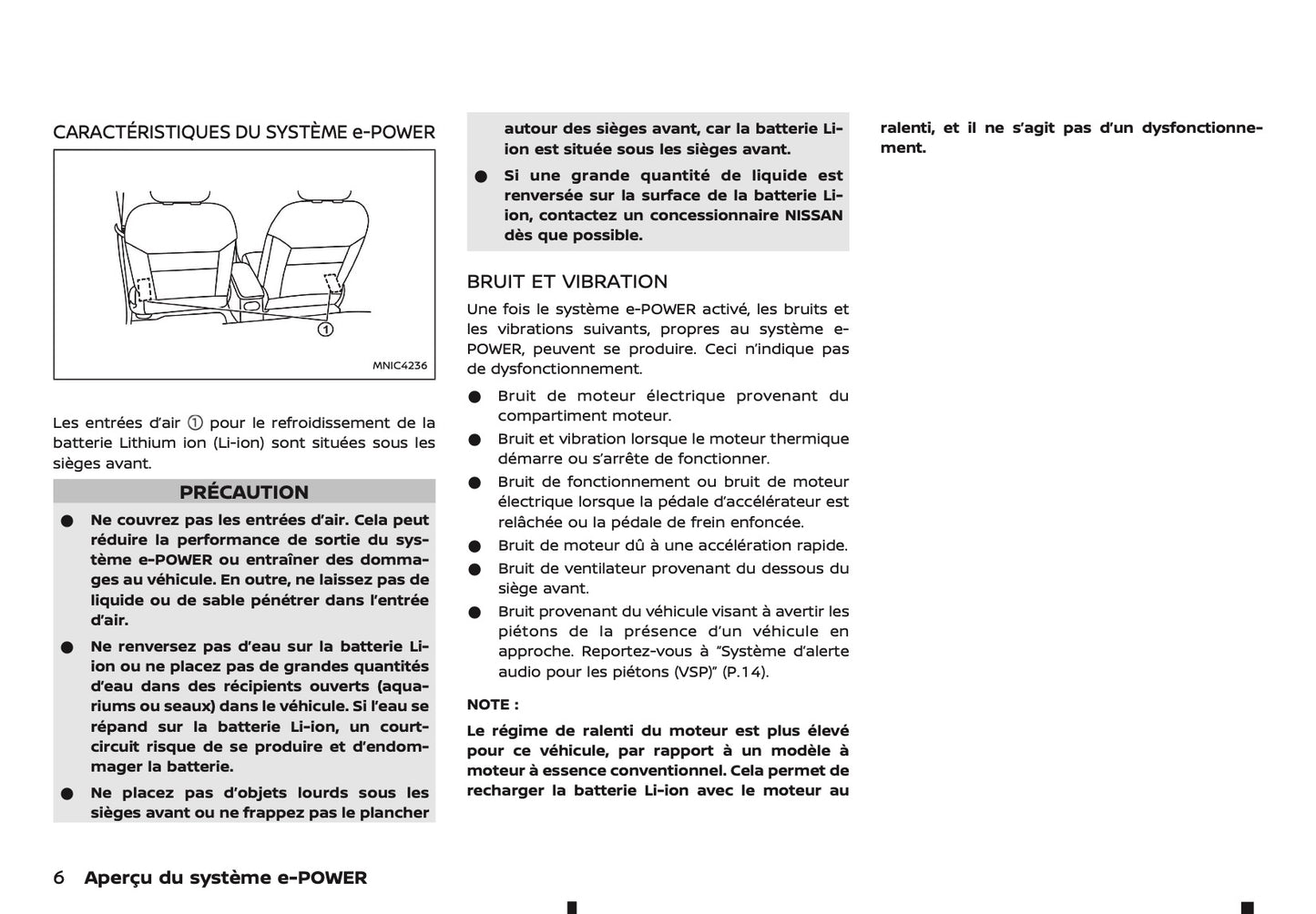 2026 Nissan Qashqai e-Power Owner's Manual | French