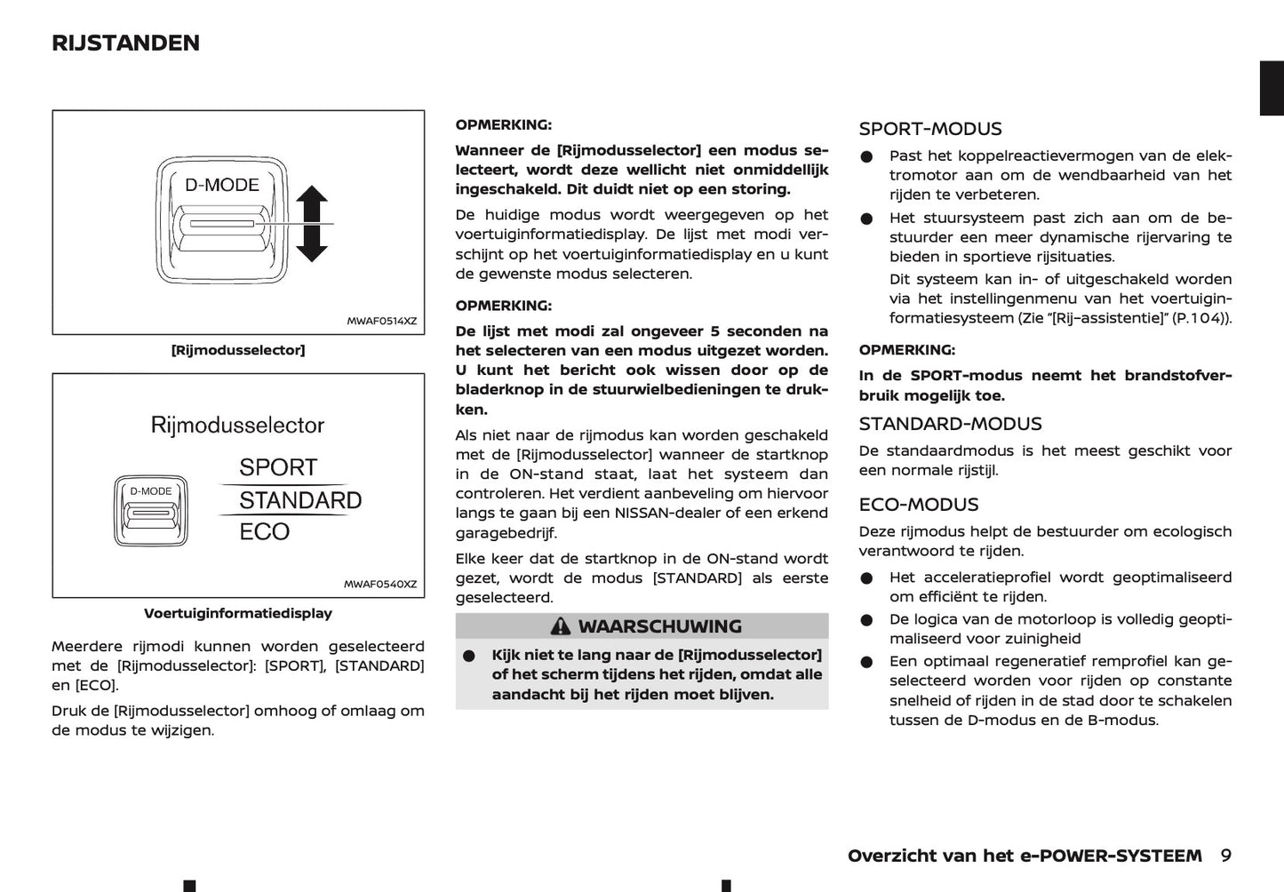 2025-2026 Nissan Qashqai e-Power Gebruikershandleiding | Nederlands