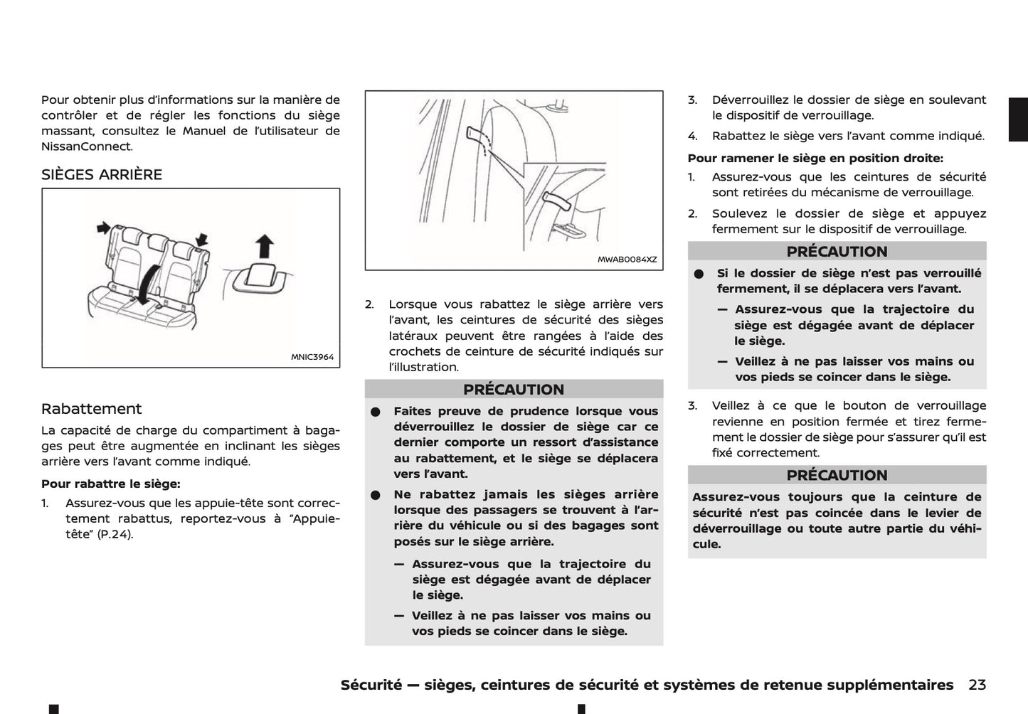 2024-2025 Nissan Qashqai Owner's Manual | French