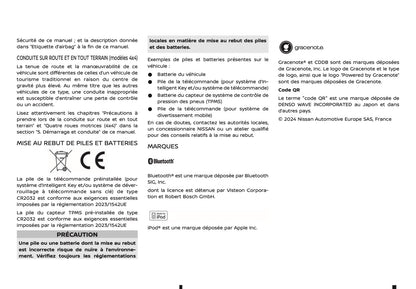 2024-2025 Nissan Qashqai Owner's Manual | French