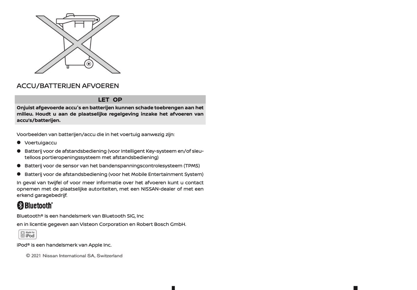 2021-2022 Nissan Qashqai Gebruikershandleiding | Nederlands