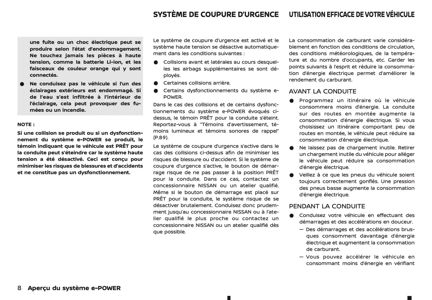 2024-2025 Nissan X-Trail e-Power Manuel du propriétaire | Français