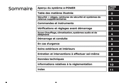 2024-2025 Nissan X-Trail e-Power Manuel du propriétaire | Français