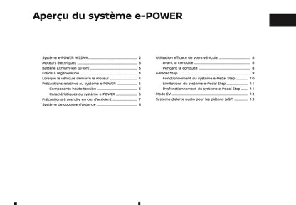 2024-2025 Nissan X-Trail e-Power Manuel du propriétaire | Français