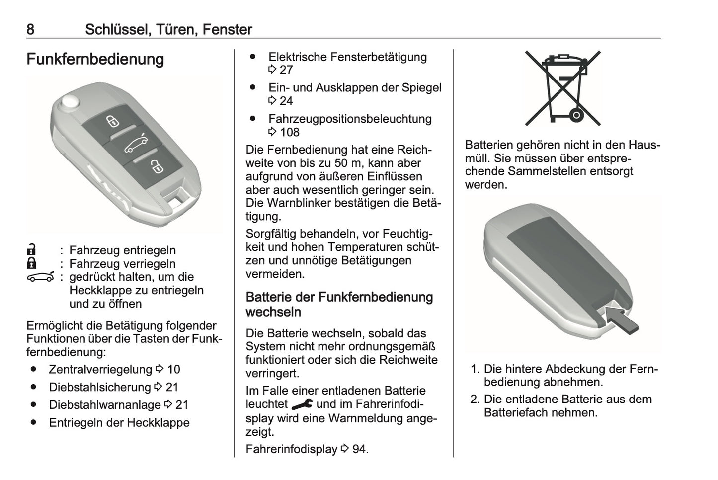 2023-2024 Opel Astra Owner's Manual | German