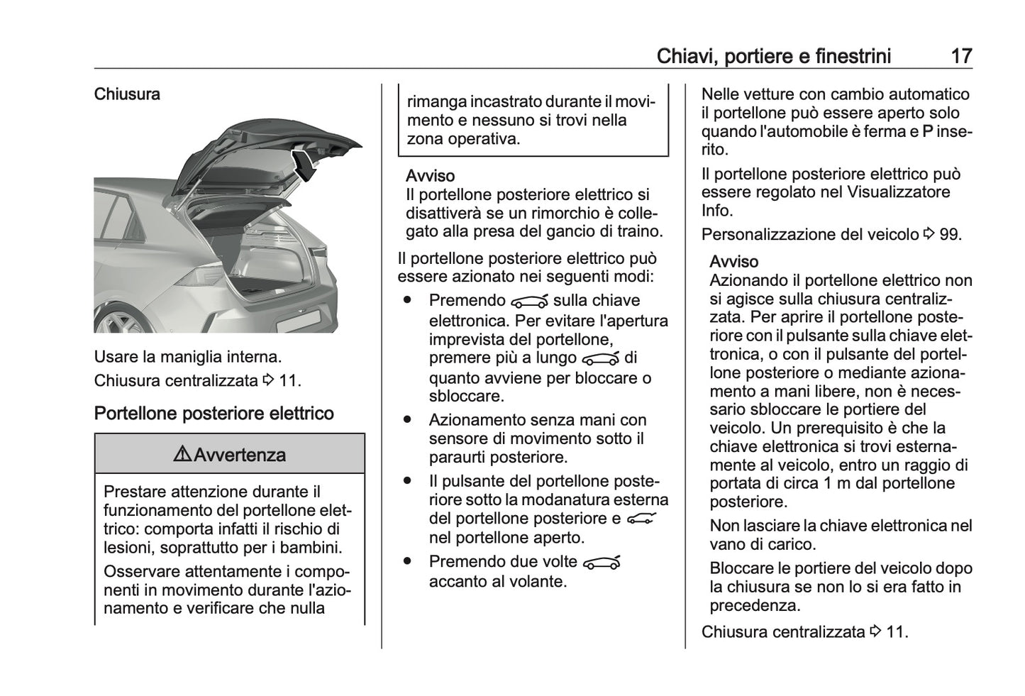 2023-2024 Opel Astra Owner's Manual | Italian