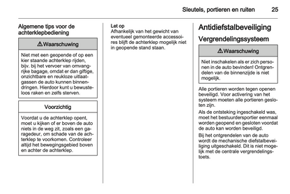 2011 Opel Astra Owner's Manual | Dutch