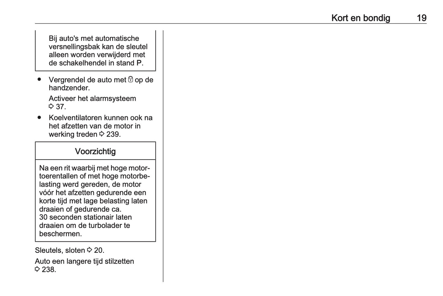 2019 Opel Astra Owner's Manual | Dutch