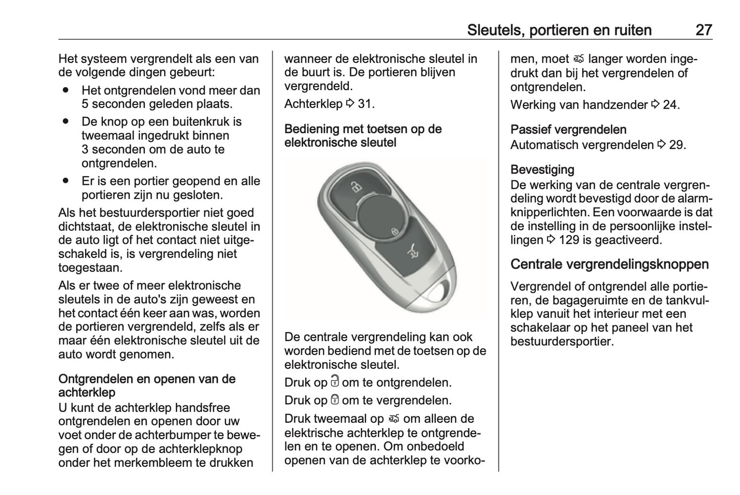 2019 Opel Astra Owner's Manual | Dutch
