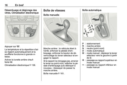 2016 Opel Cascada Manuel du propriétaire | Français