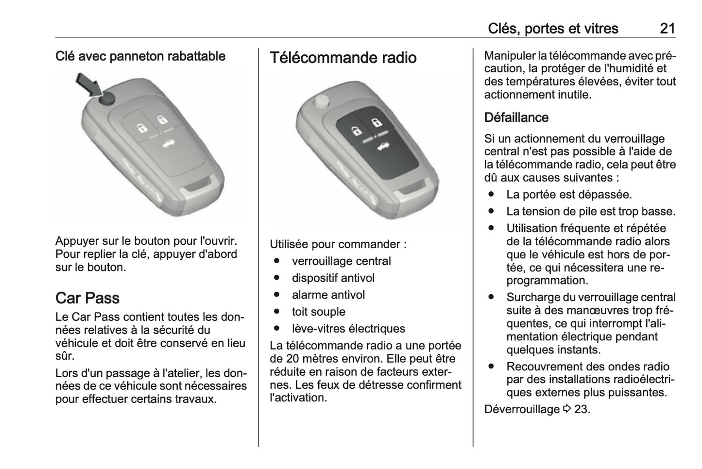 2016 Opel Cascada Manuel du propriétaire | Français
