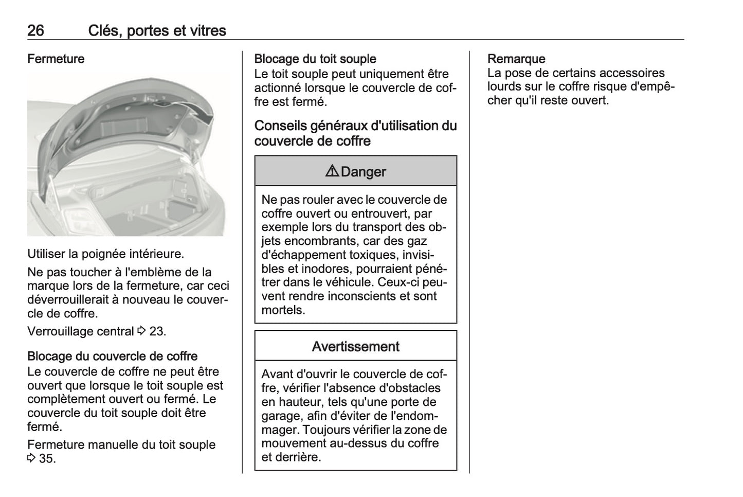 2016 Opel Cascada Manuel du propriétaire | Français
