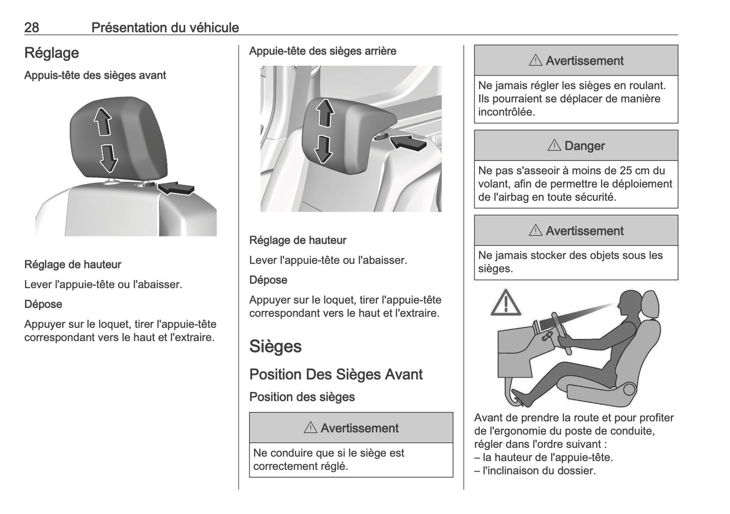 2025 Opel Combo Owner's Manual | French