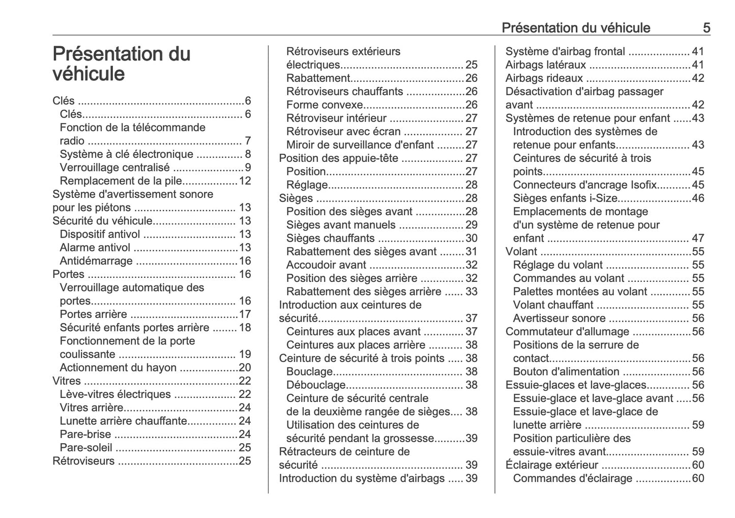 2025 Opel Combo Owner's Manual | French