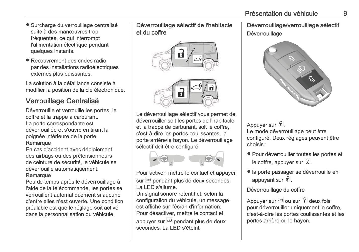 2025 Opel Combo Owner's Manual | French