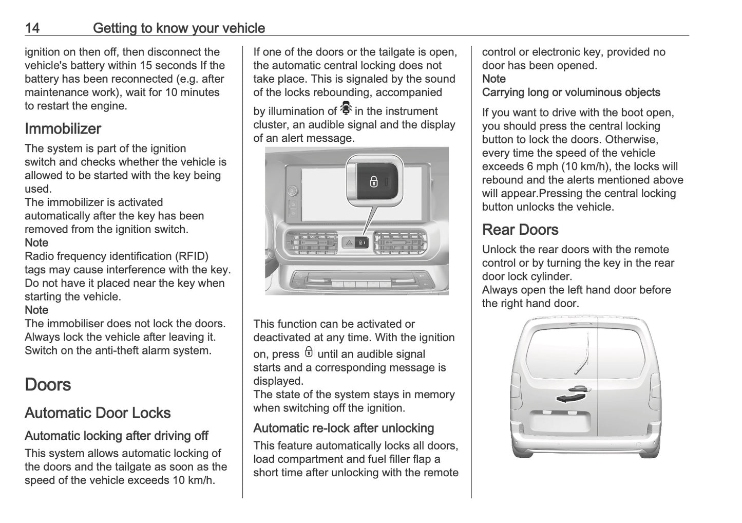 2025 Opel Combo Owner's Manual | English