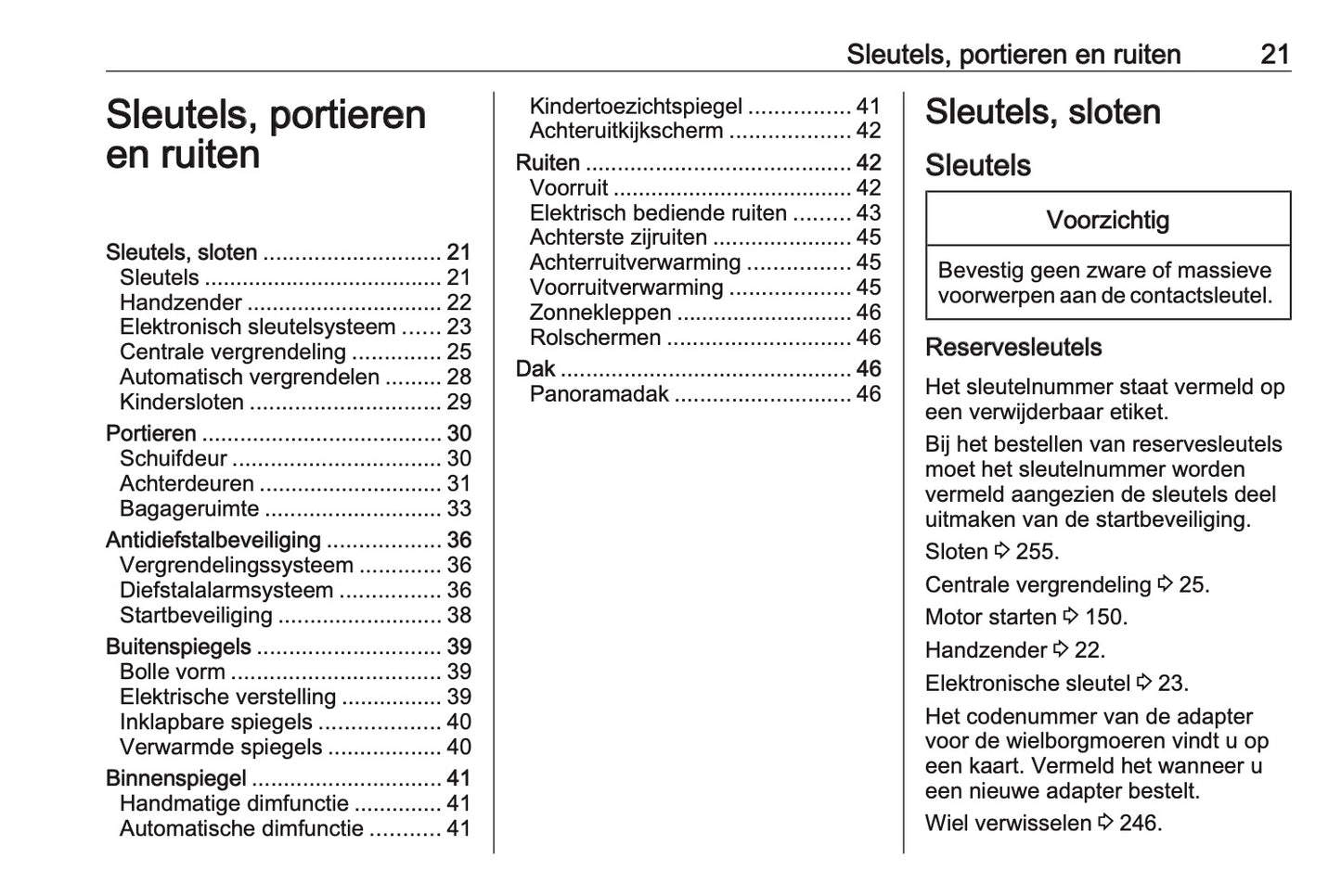 2021 Opel Combo Owner's Manual | Dutch
