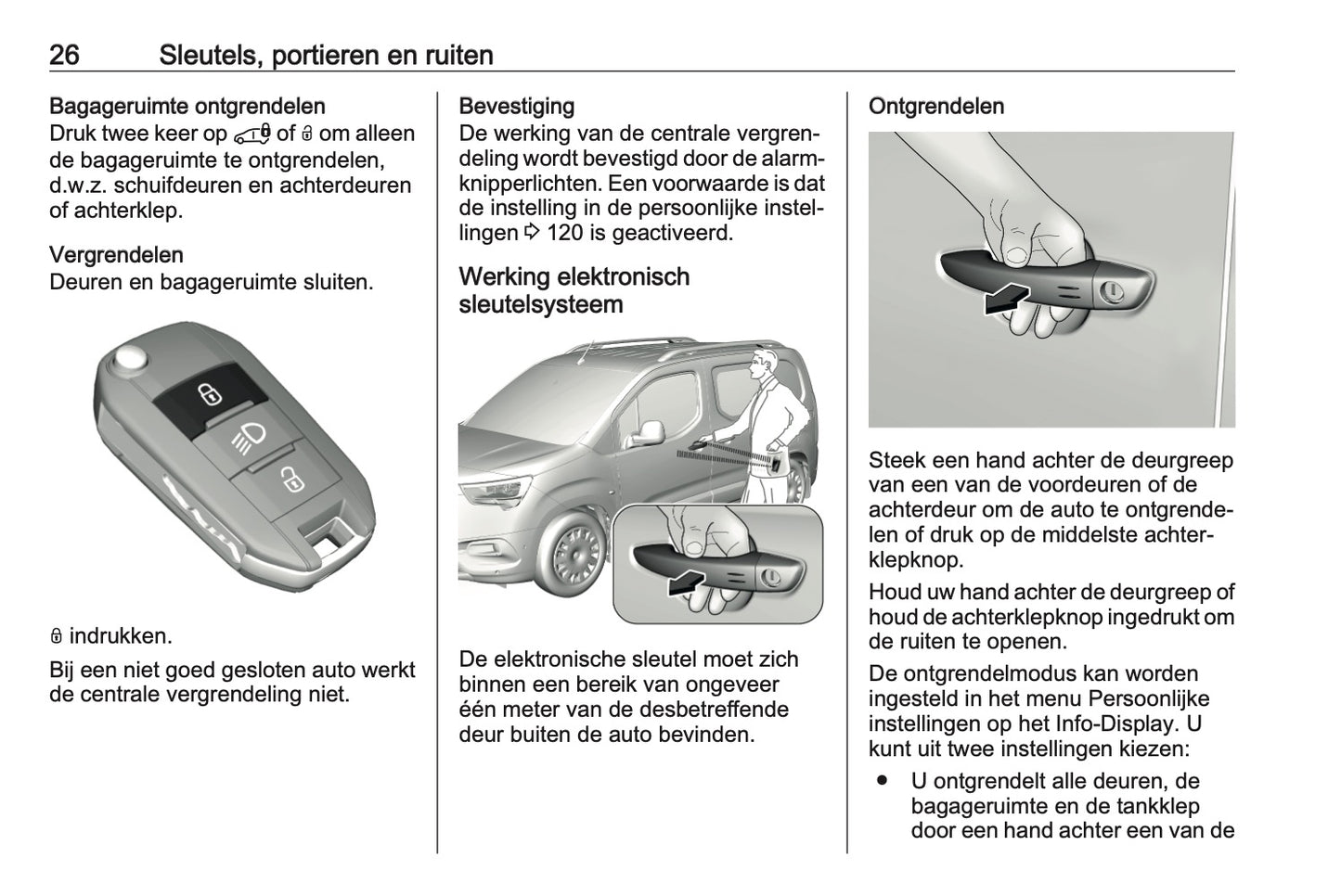 2021 Opel Combo Owner's Manual | Dutch