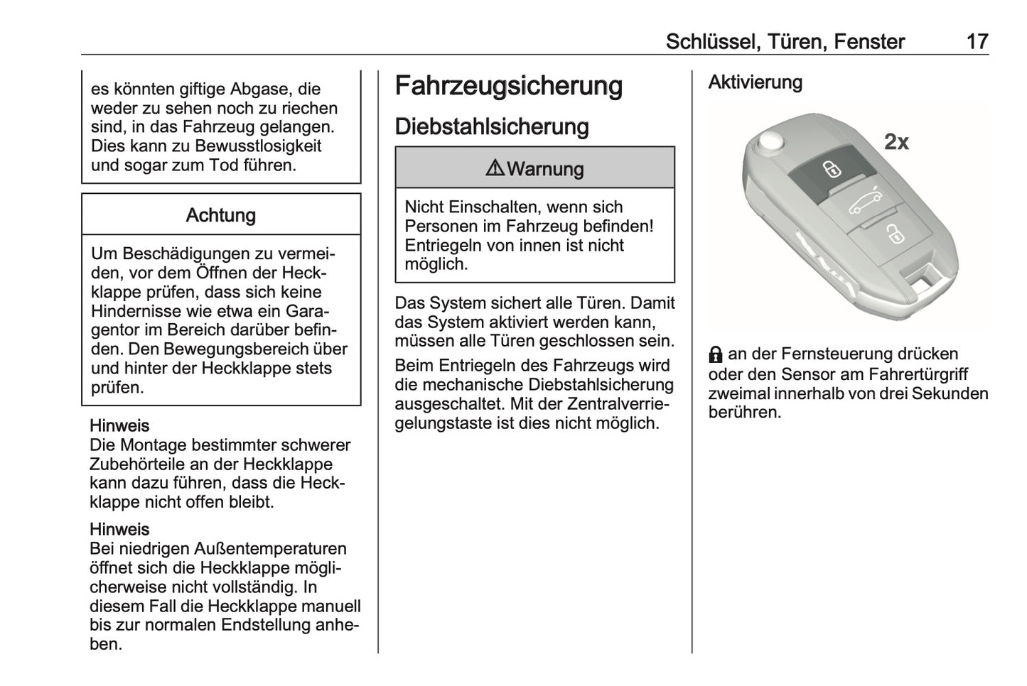 2023-2025 Opel Corsa Bedienungsanleitung | Deutsch