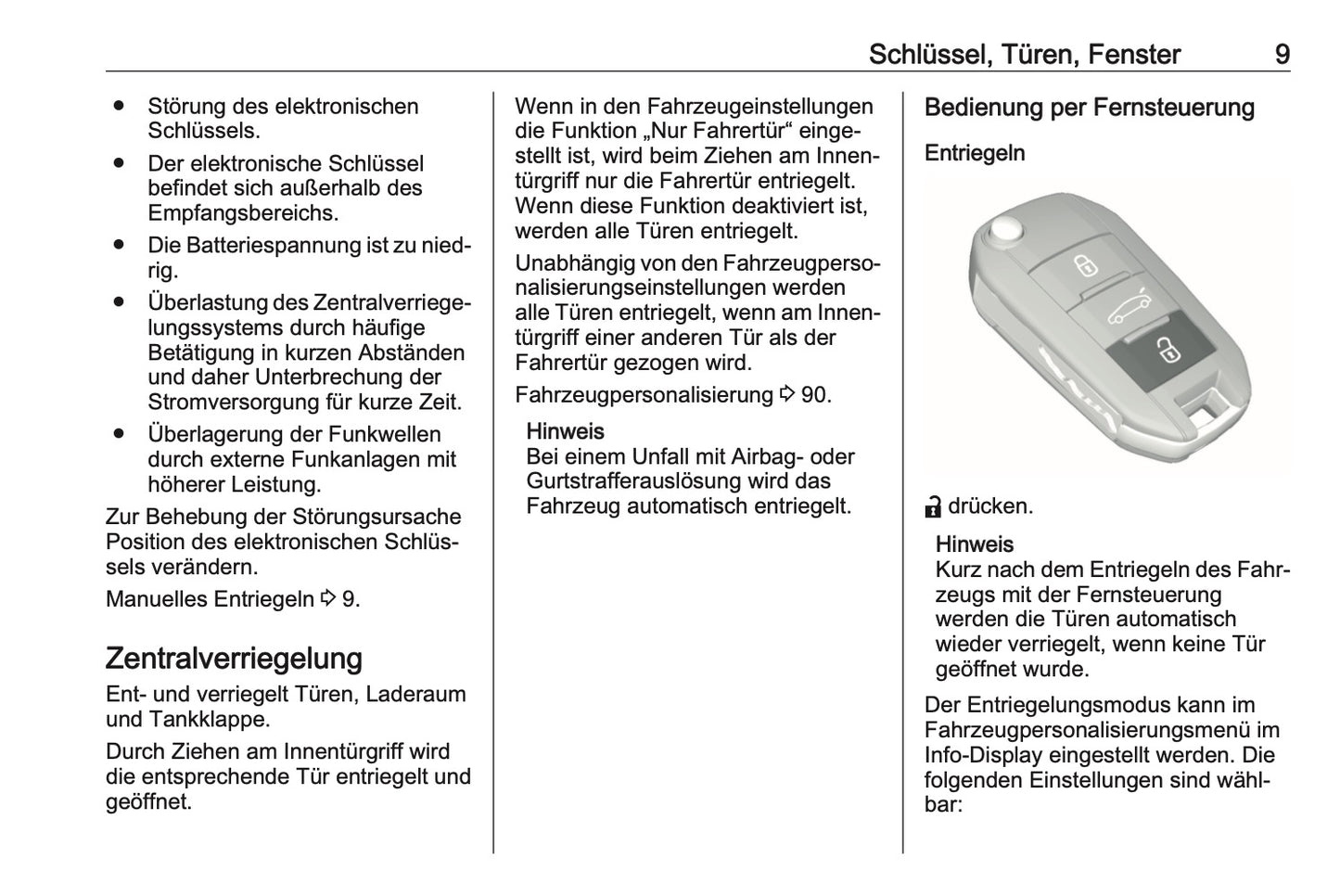 2023-2025 Opel Corsa Bedienungsanleitung | Deutsch