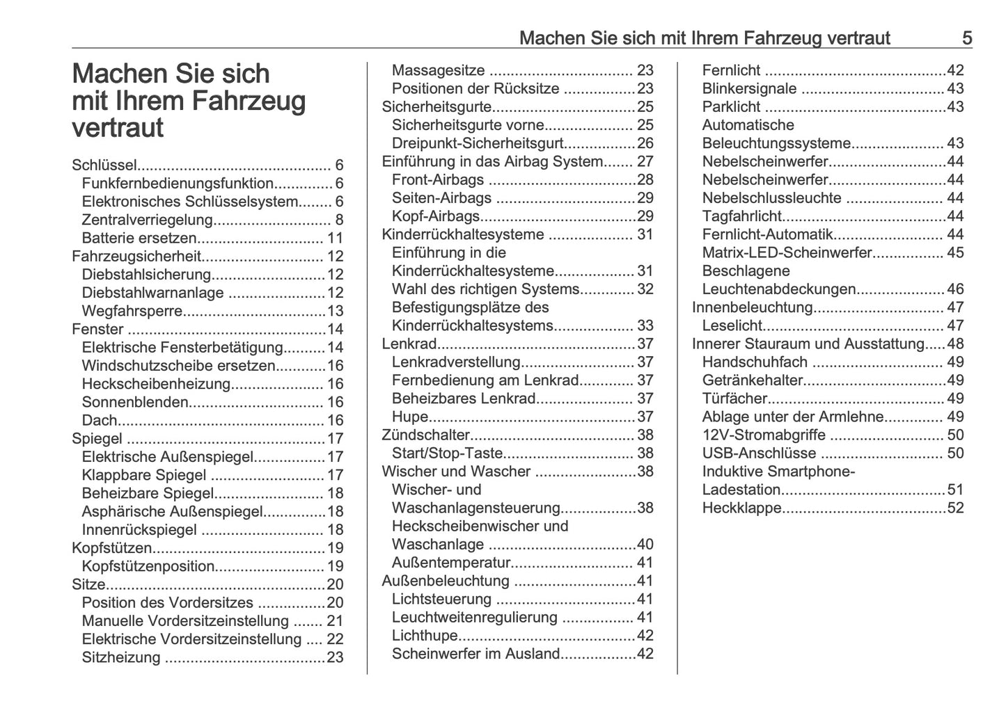 2025 Opel Corsa Owner's Manual | German