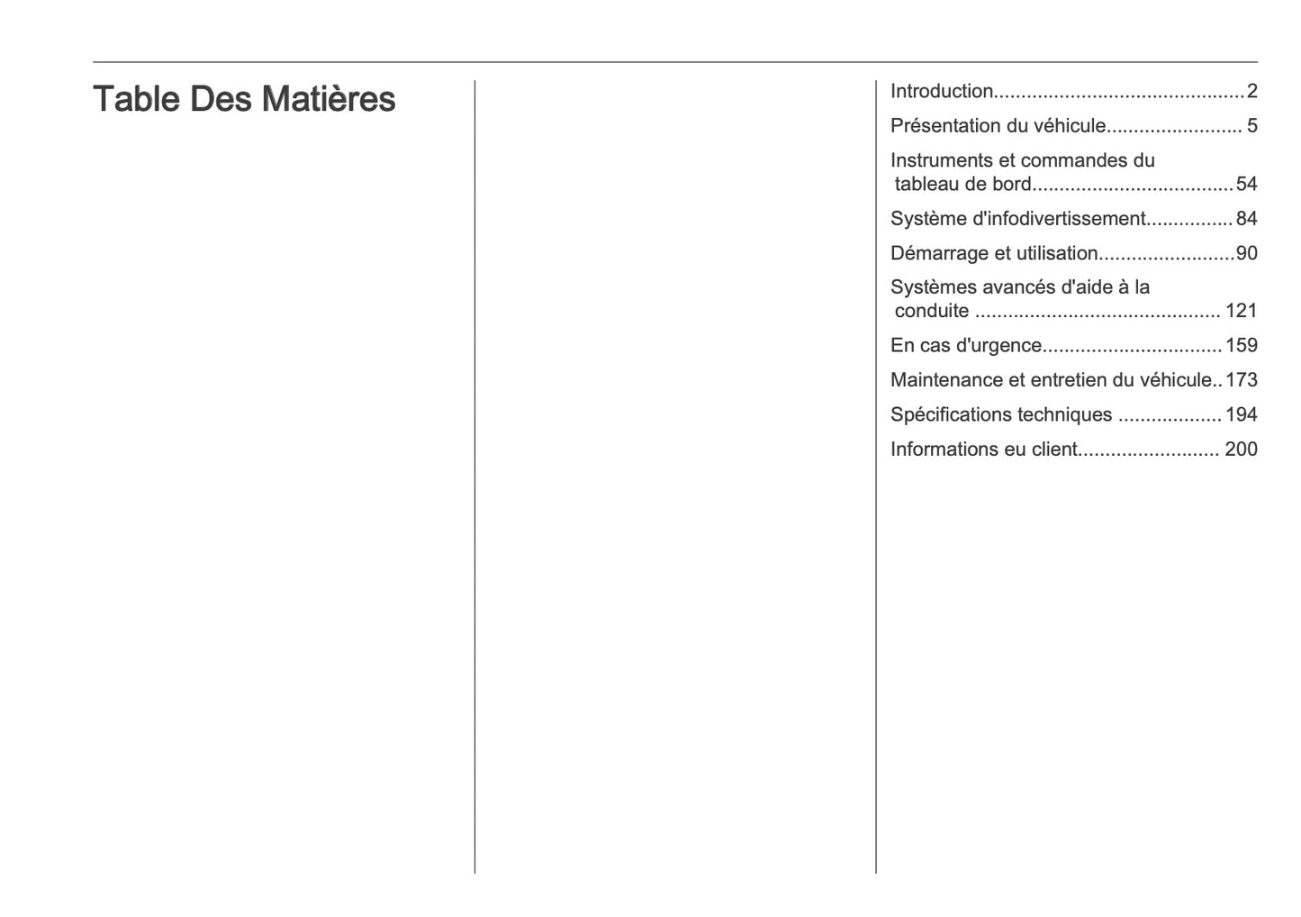 2025 Opel Corsa Owner's Manual | French