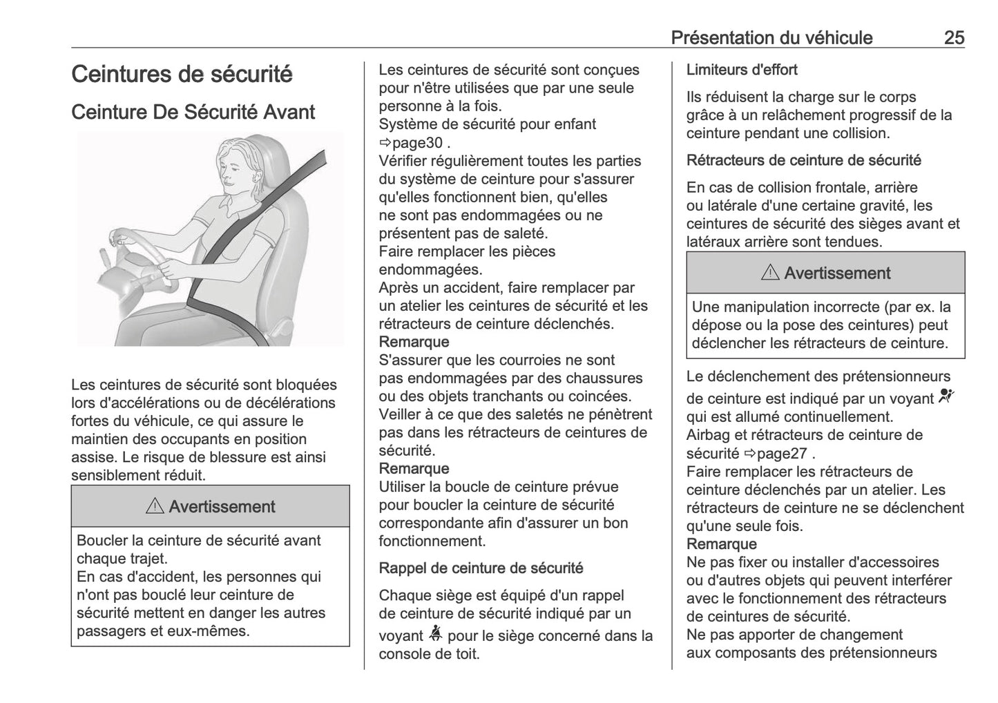 2025 Opel Corsa Owner's Manual | French