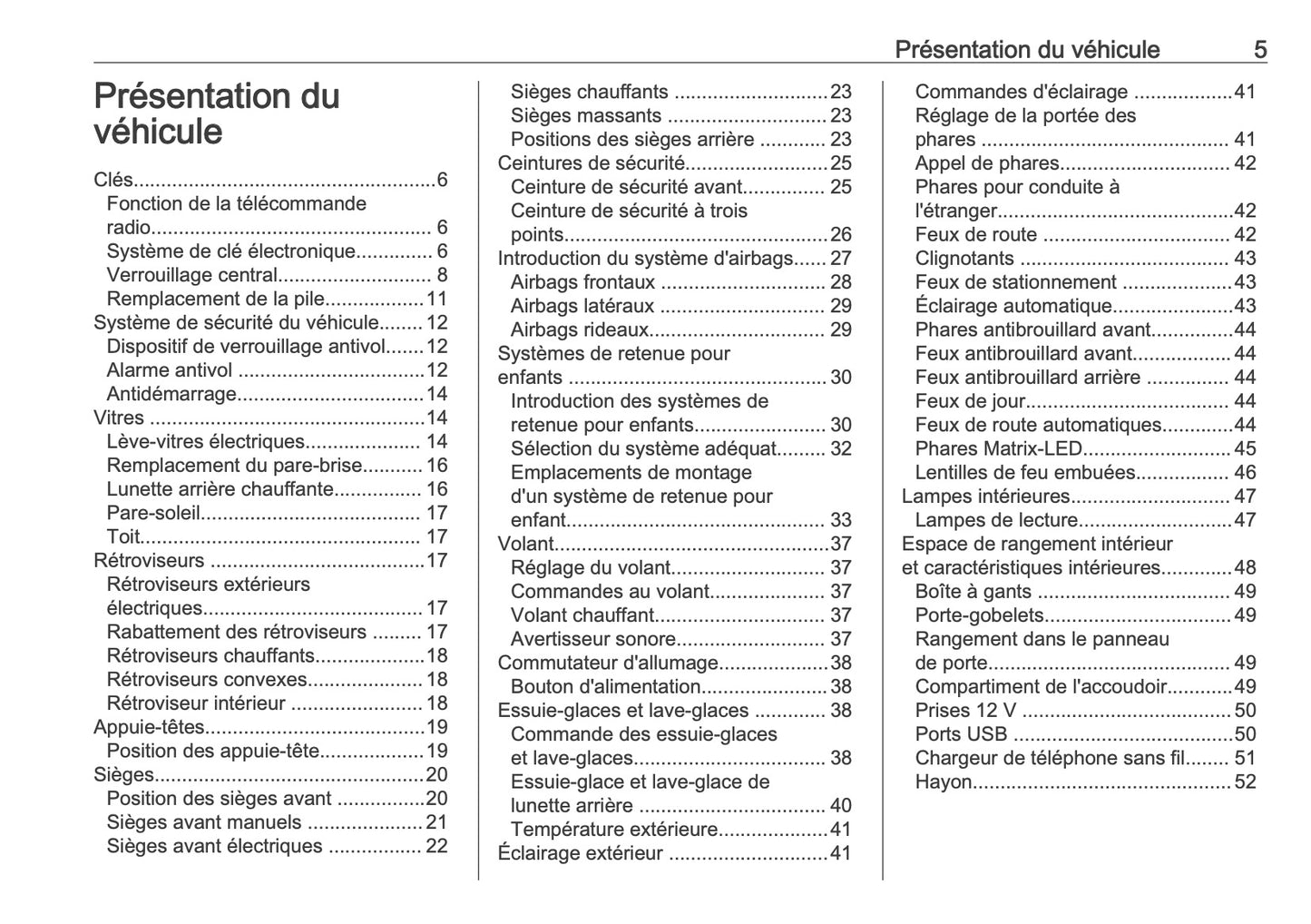 2025 Opel Corsa Owner's Manual | French
