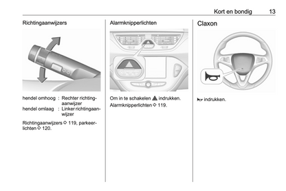 2016-2017 Opel Corsa Owner's Manual | Dutch