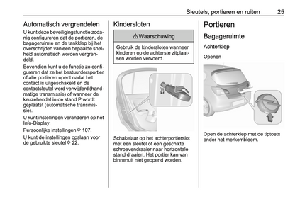 2016-2017 Opel Corsa Gebruikershandleiding | Nederlands