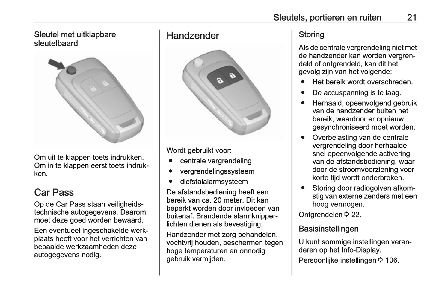 2017 Opel Corsa Owner's Manual | Dutch