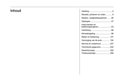 2022 Opel Corsa Owner's Manual | Dutch