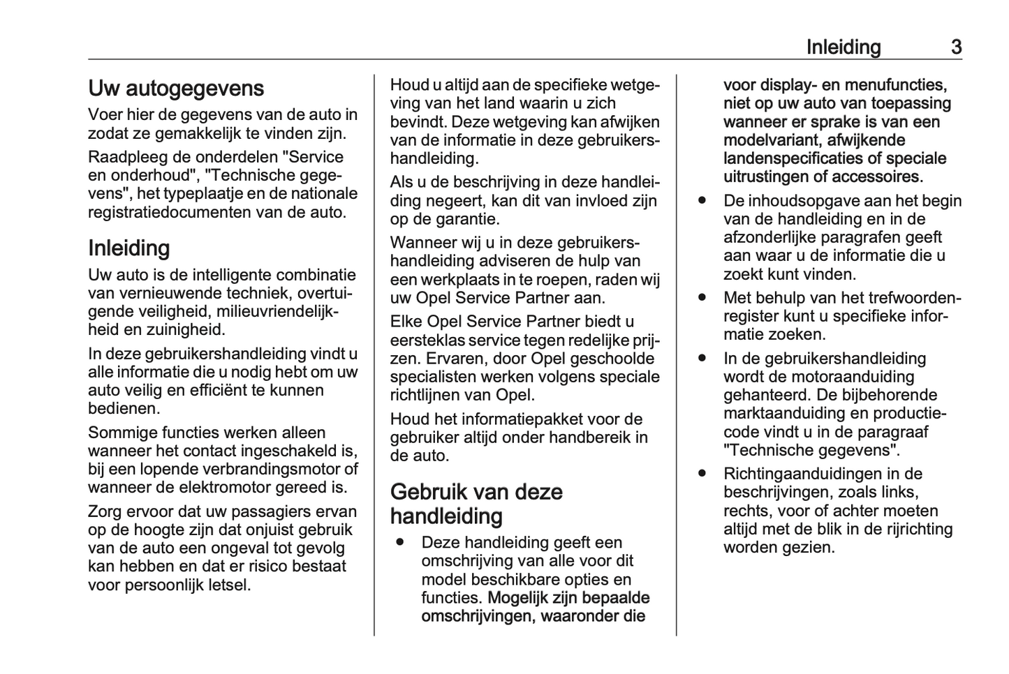 2022 Opel Corsa Owner's Manual | Dutch