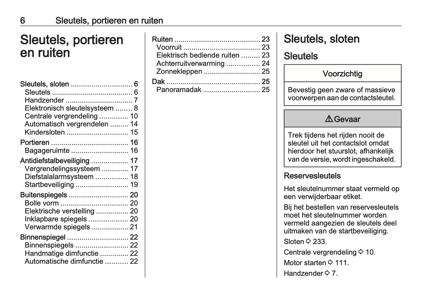 2022 Opel Corsa Owner's Manual | Dutch